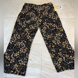 🆕 NWT Juniors XL Live to BE Spoiled, blk floral palazzo pants